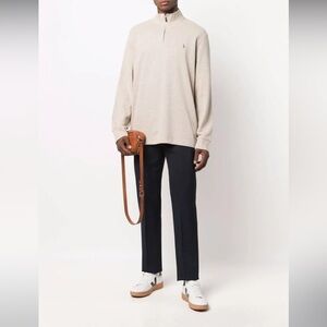 White polo Ralph Lauren zip pullover cardigan size xl